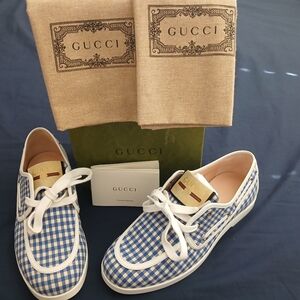 Gucci Graham Size 33 or Size 1.5Y Shoes